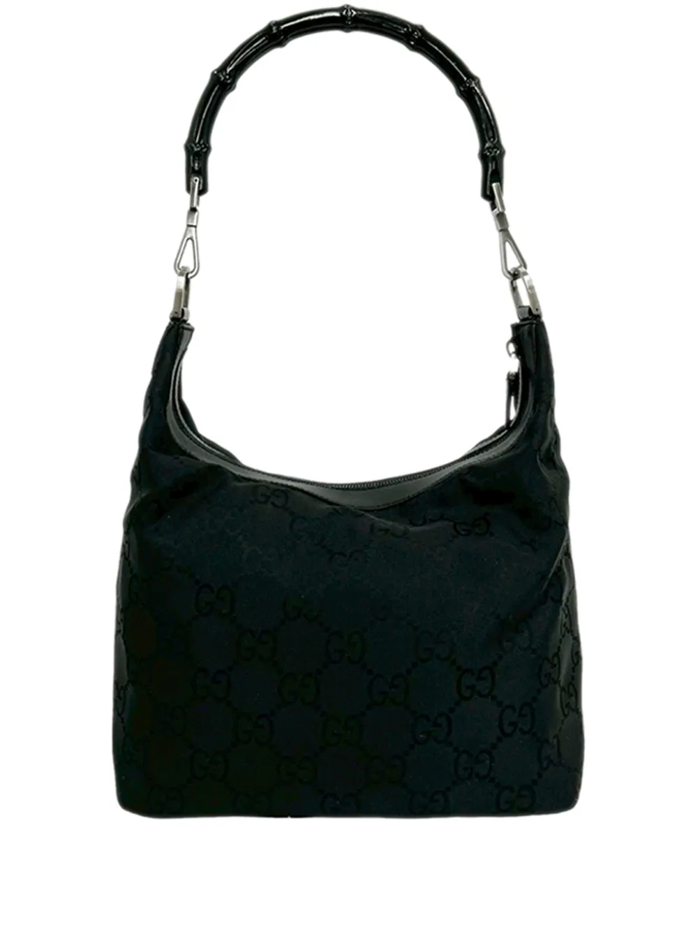 Gucci Pre-Owned 2000-2016 GG Nylon Bamboo shoulder bag - Nero