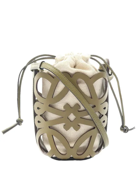 Loewe Pre-Owned 2010-2026 Anagram Leather Cut Out Pocket crossbody bag