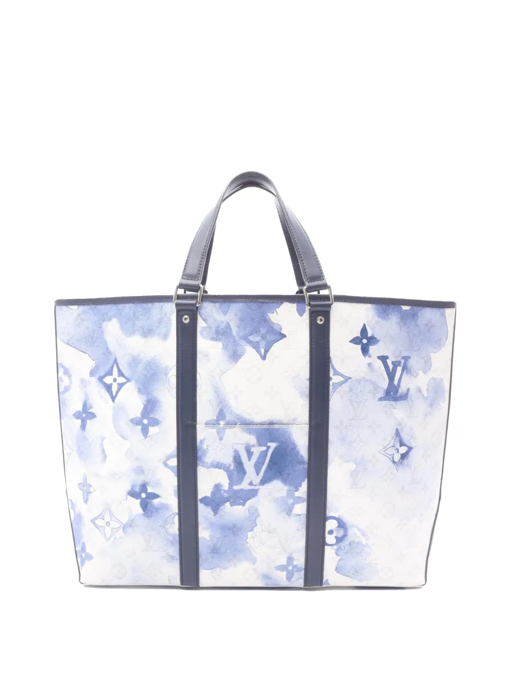 Louis Vuitton Pre-Owned 2021 Monogram Watercolor Weekend Tote GM satchel - Blau