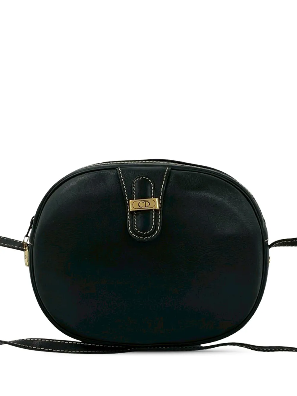 Christian Dior Pre-Owned 20th Century Leather CD Logo crossbody bag - Schwarz