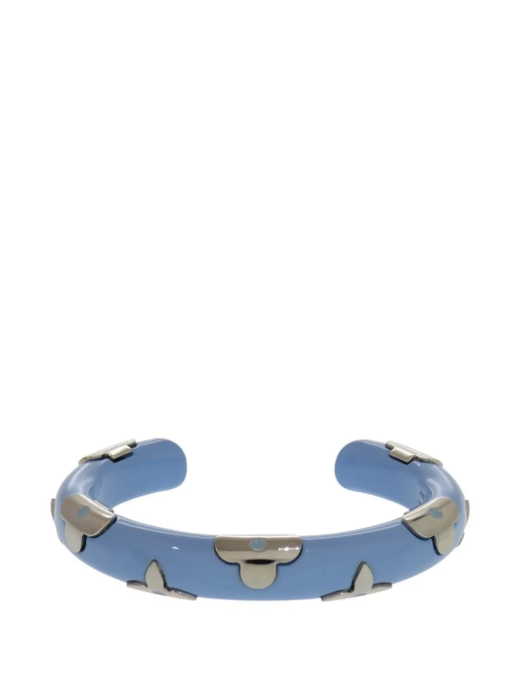 Louis Vuitton Pre-Owned 2018 Resin and Brass Daily Monogram Cuff Bracelet costume bracelet - Blu