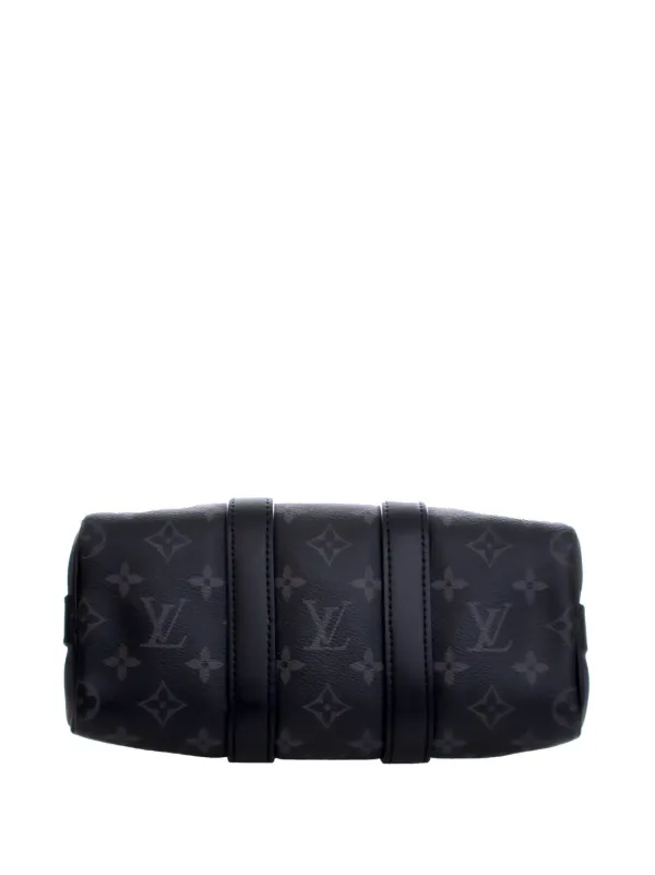 Louis Vuitton ブラックショルダーバッグ Louis Vuitton Pre-Owned 2021-2026 Monogram Eclipse Reverse Keepall