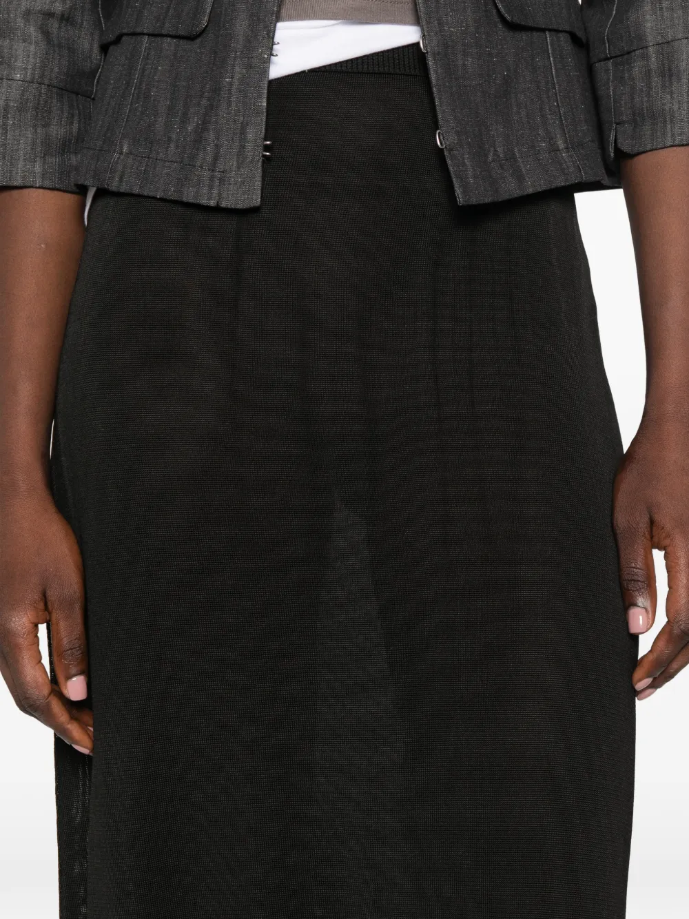 Paloma Wool Fijngebreide broek met verlaagd kruis Zwart