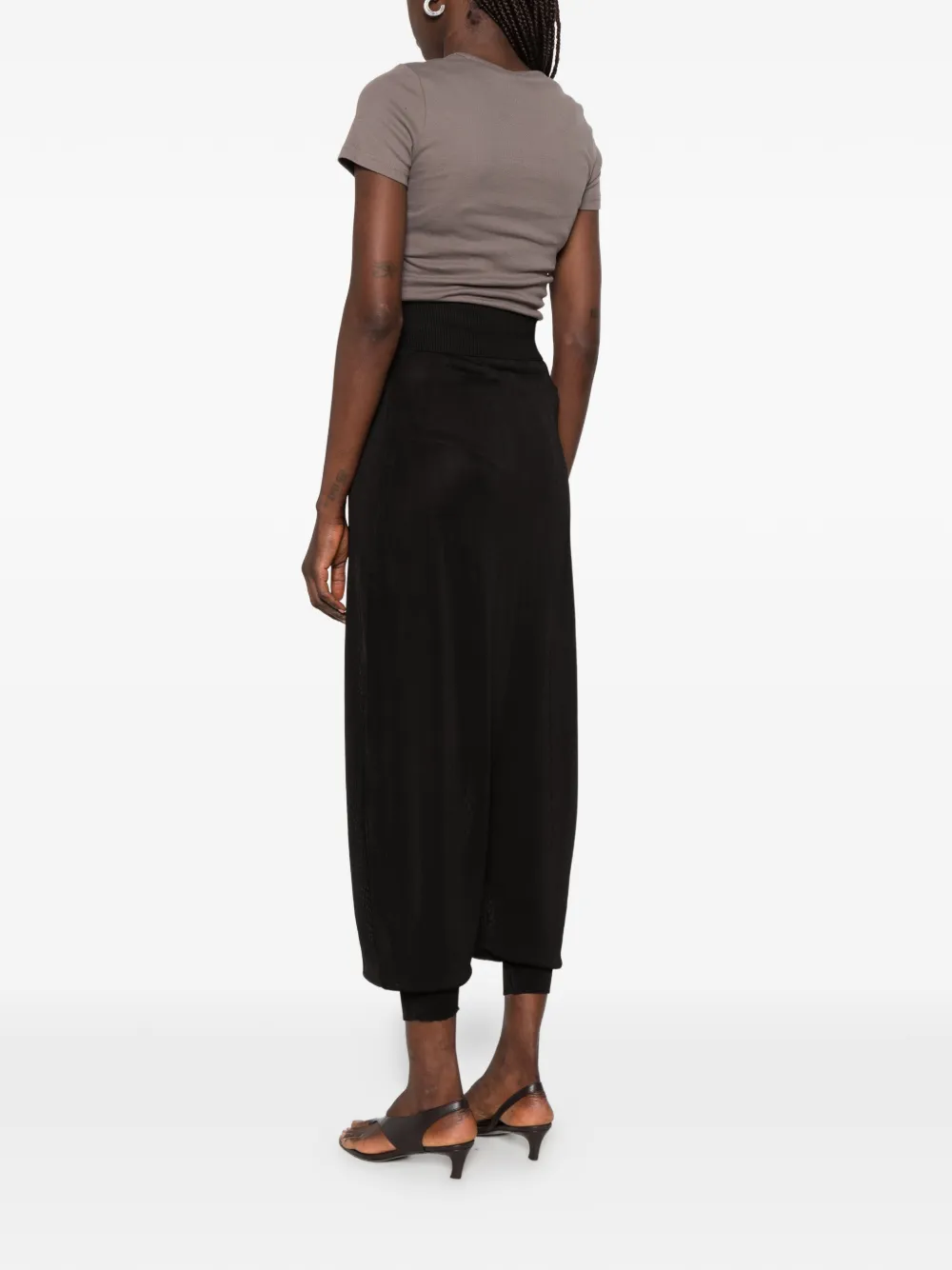 Paloma Wool Fijngebreide broek met verlaagd kruis Zwart