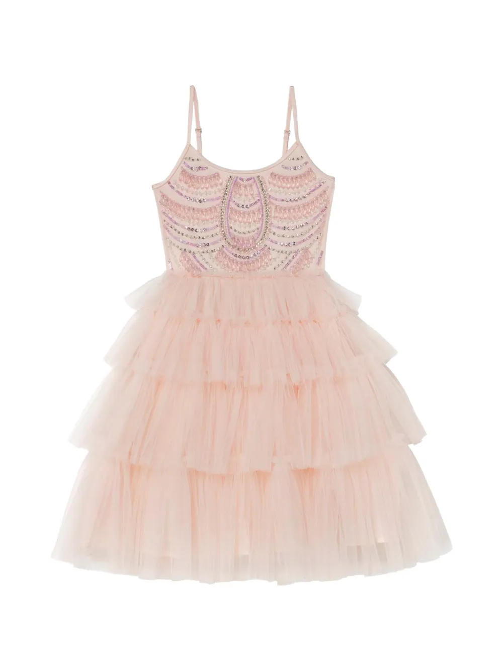 Tutu Du Monde Blushing Horizon bead-embellished ruffled dress - Rosa