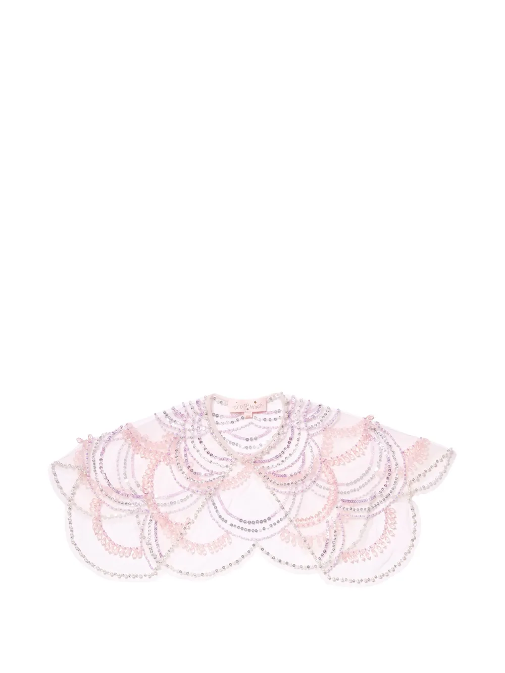 Tutu Du Monde Blushing Horizon sequin-embellished beaded cape - Neutrals