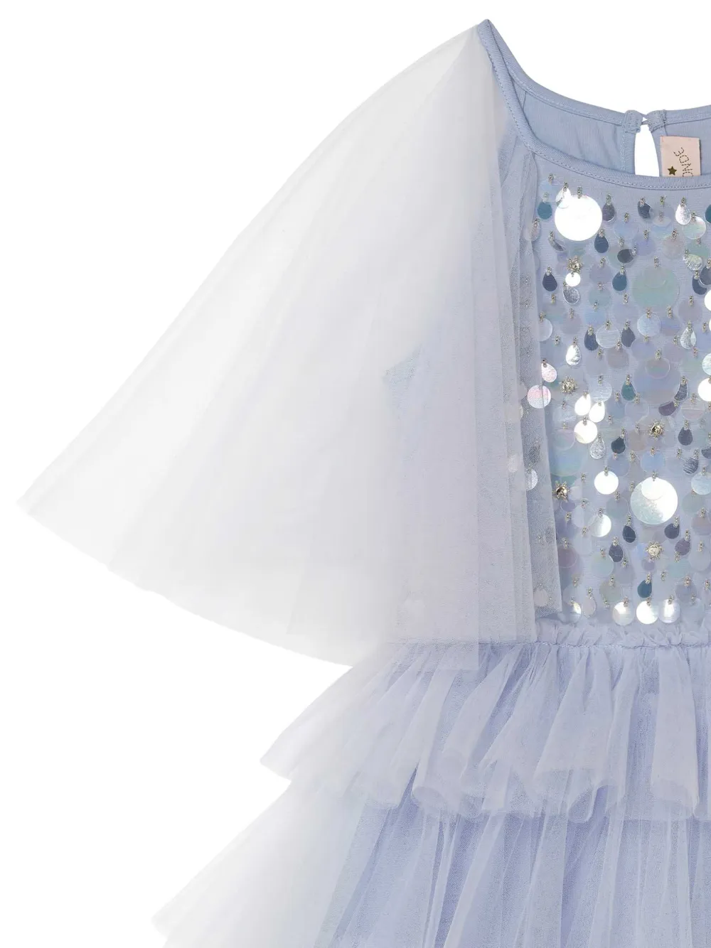 Tutu Du Monde Flutter Cape Tutu jurk verfraaid met pailletten en ruches Blauw