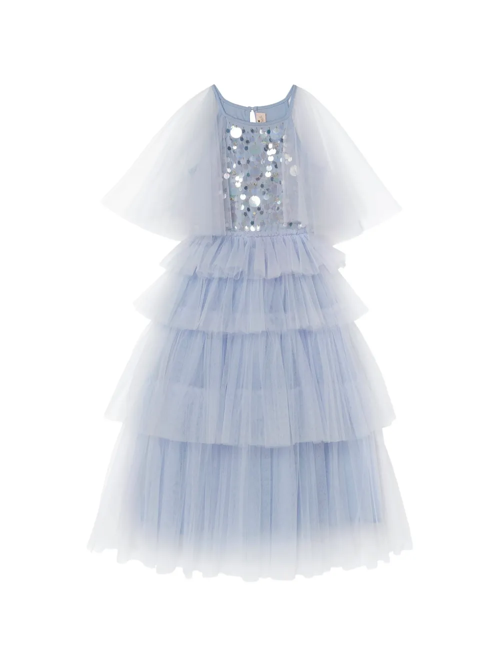 Tutu Du Monde Flutter Cape Tutu sequin-embellished ruffled dress - Blu