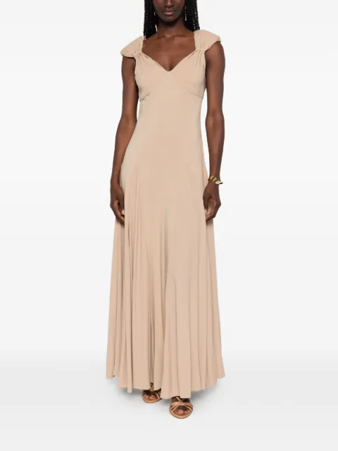 CARLA G.  draped maxi dress