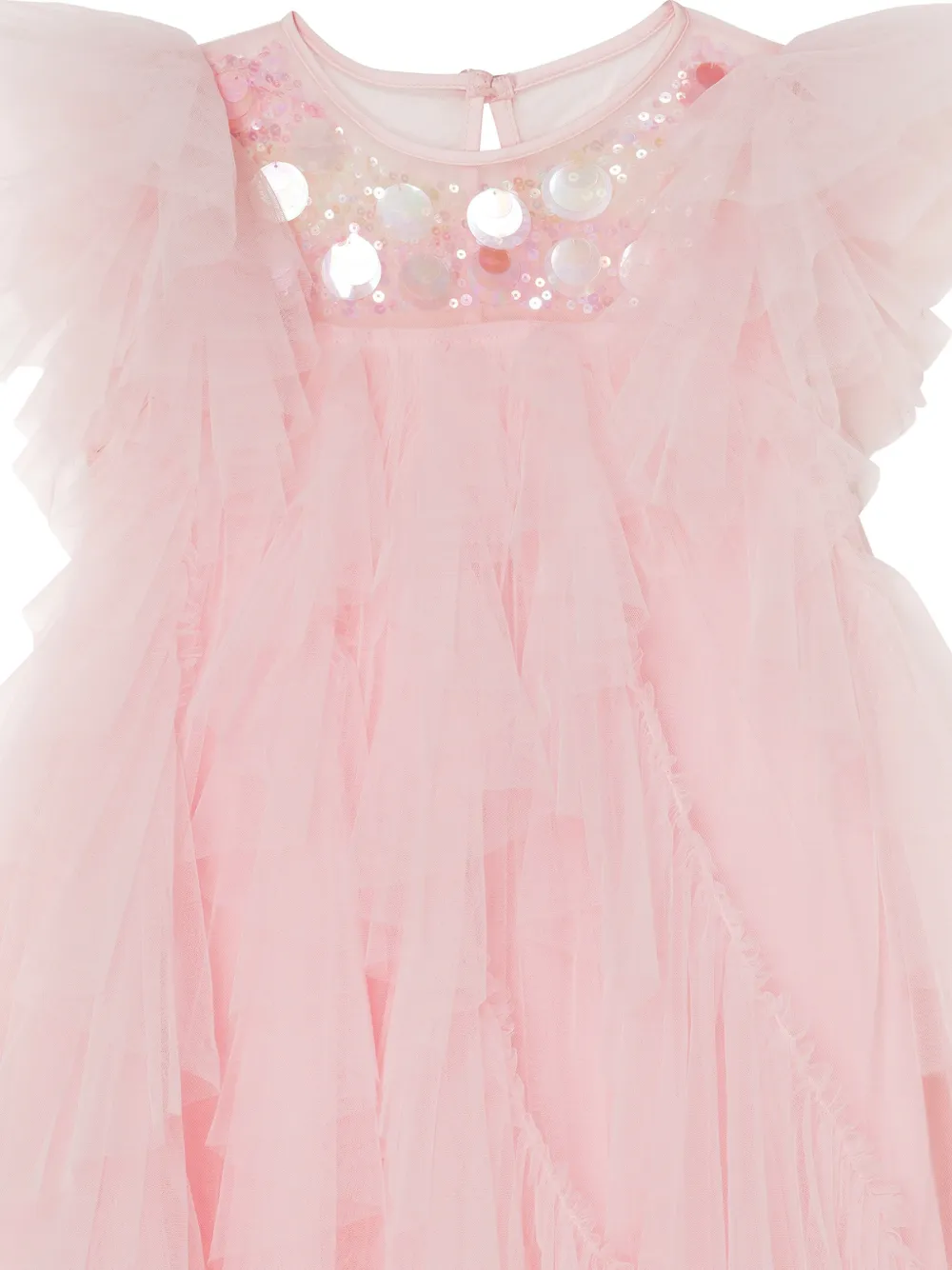 Tutu Du Monde Sunset Tulle jurk verfraaid met pailletten en ruches Roze