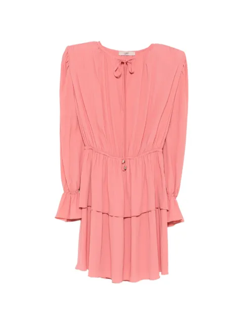 CARLA G. tie-neck mini dress