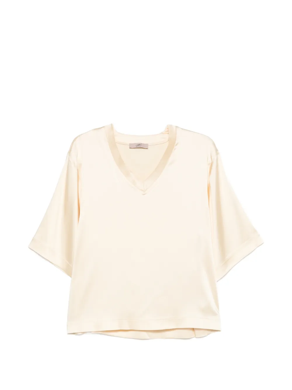 CARLA G. V-neck blouse - Toni neutri