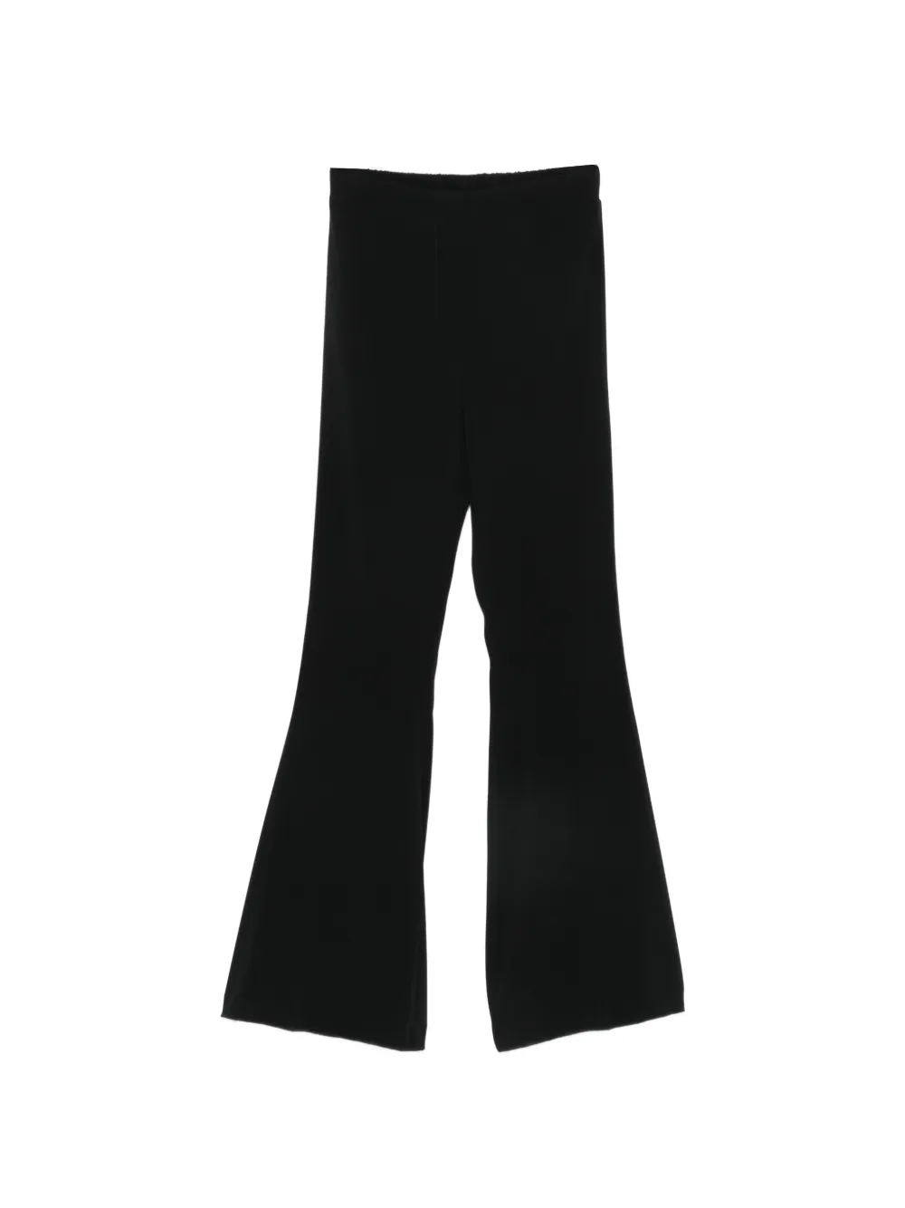 CARLA G. flared-hem trousers - Nero