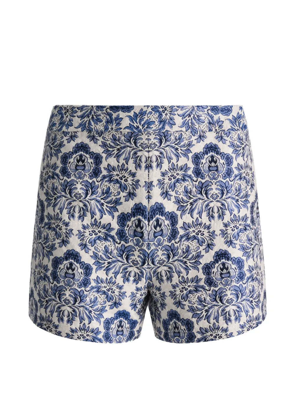 alice + olivia Hera damask-jacquard tailored mini shorts