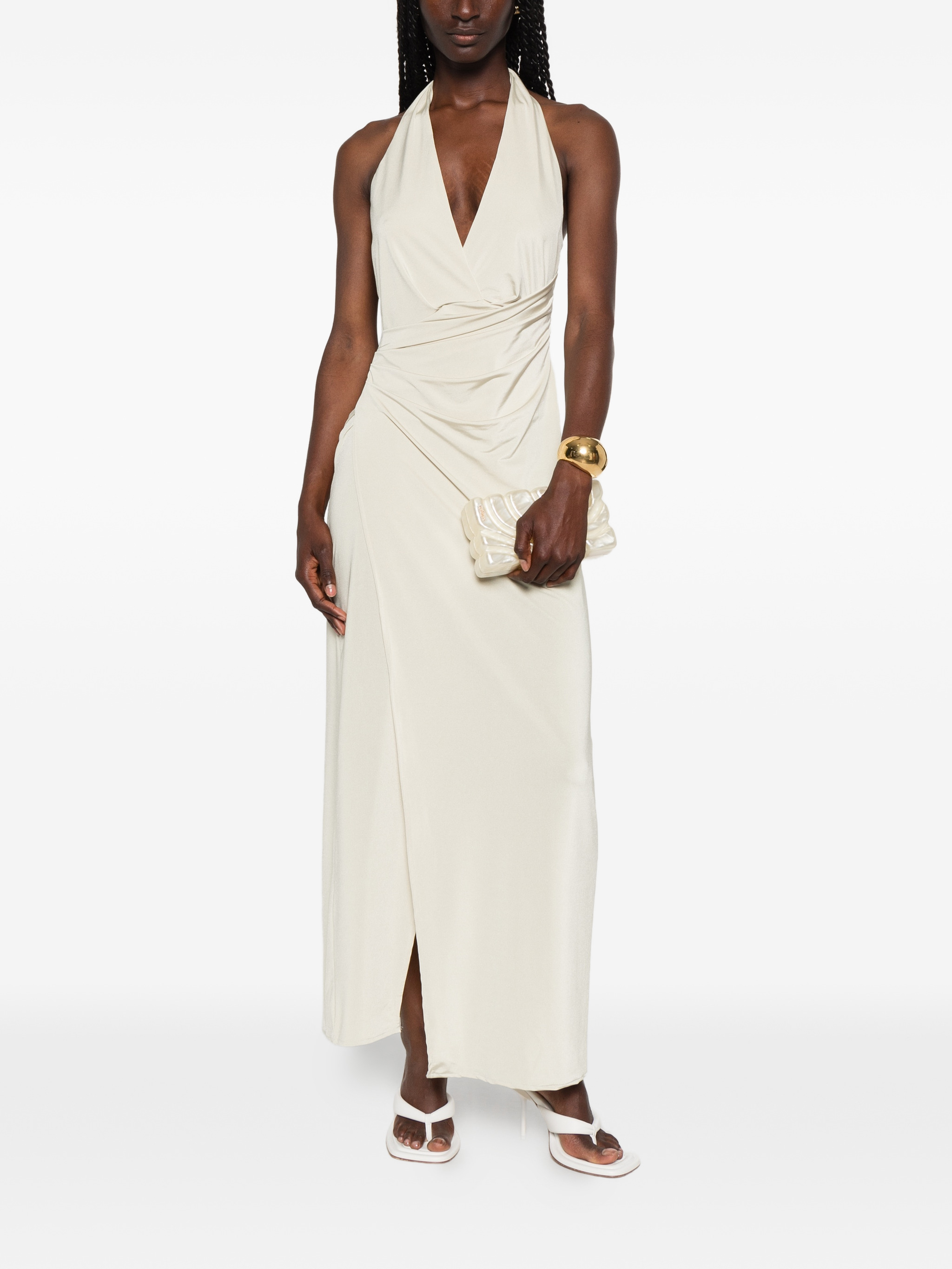 ruched-detail maxi dress - Image 1