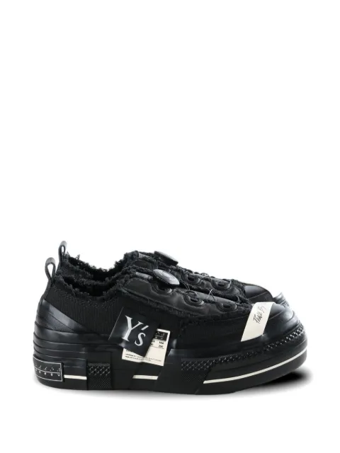 Y's frayed low-top sneakers