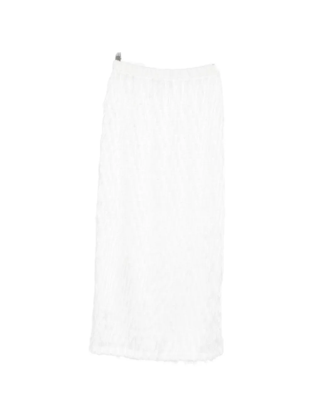 RAME fringed midi skirt - Bianco