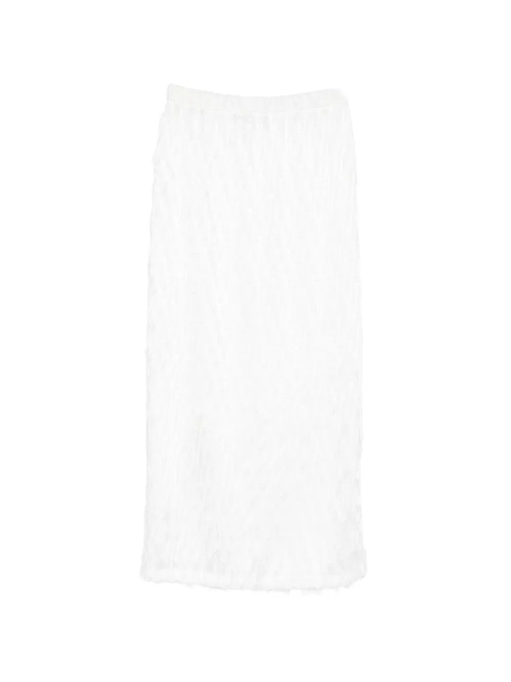 RAME fringed midi skirt - Bianco