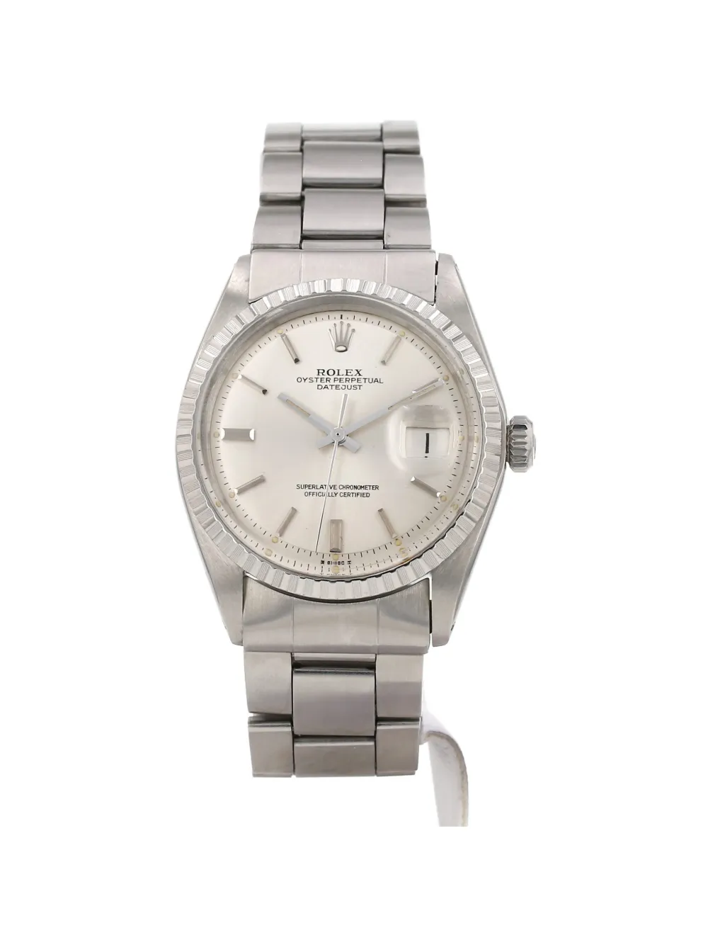 Pre-owned Rolex 1972 Datejust 36mm Watch In White
