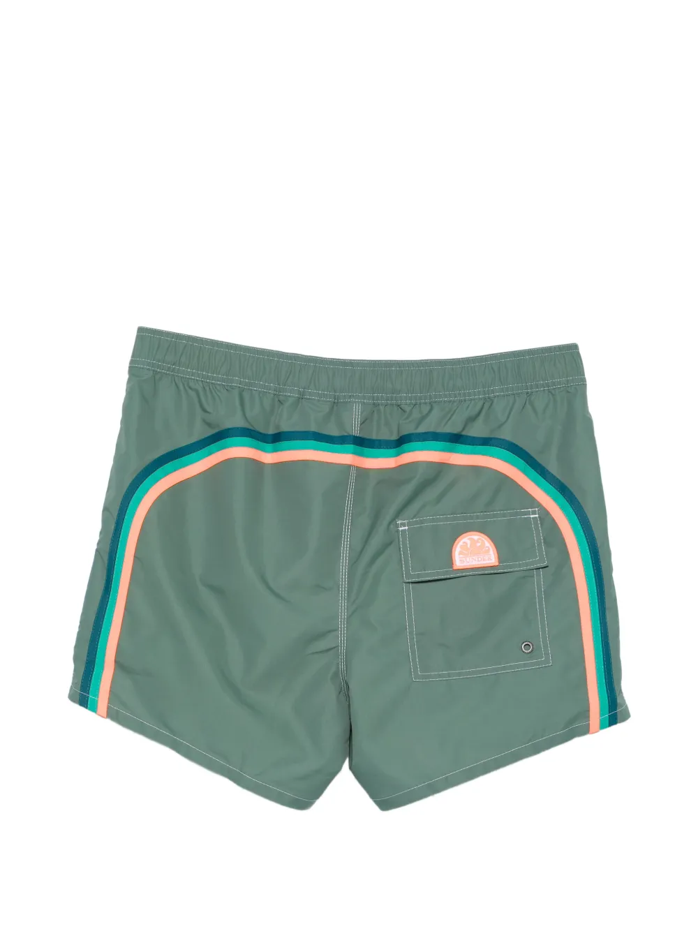 Sundek Zwembroek met logopatch Groen