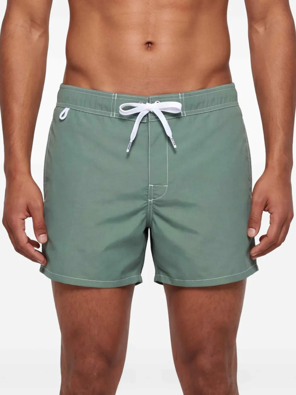 Sundek Zwembroek met logopatch Groen