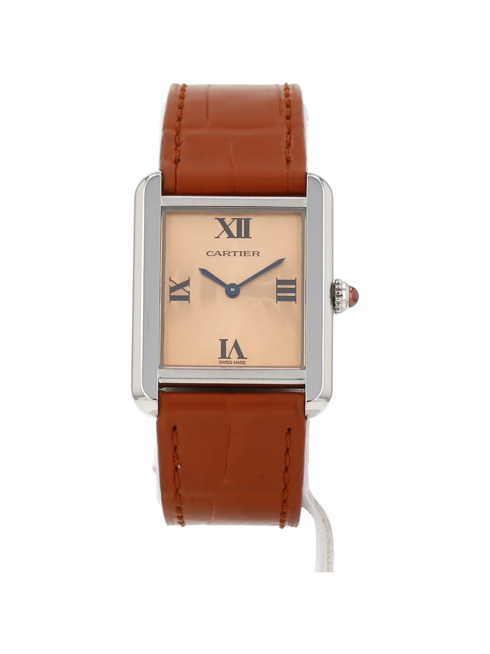Pre-owned Cartier 2010s Tank Solo 31mm Watch In Orange