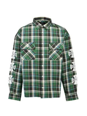 Acne Studios チェック シャツ | グリーン | FARFETCH JP