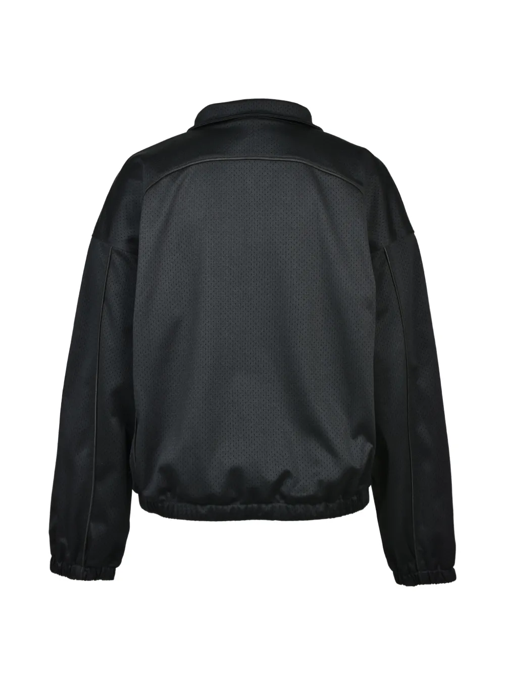 BREATH Jack met mesh-textuur en afwerking Zwart