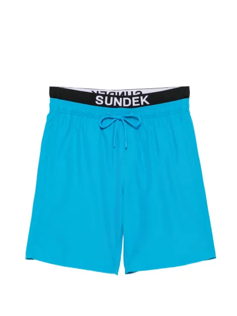 Sundek shorts de playa con logo en la pretina