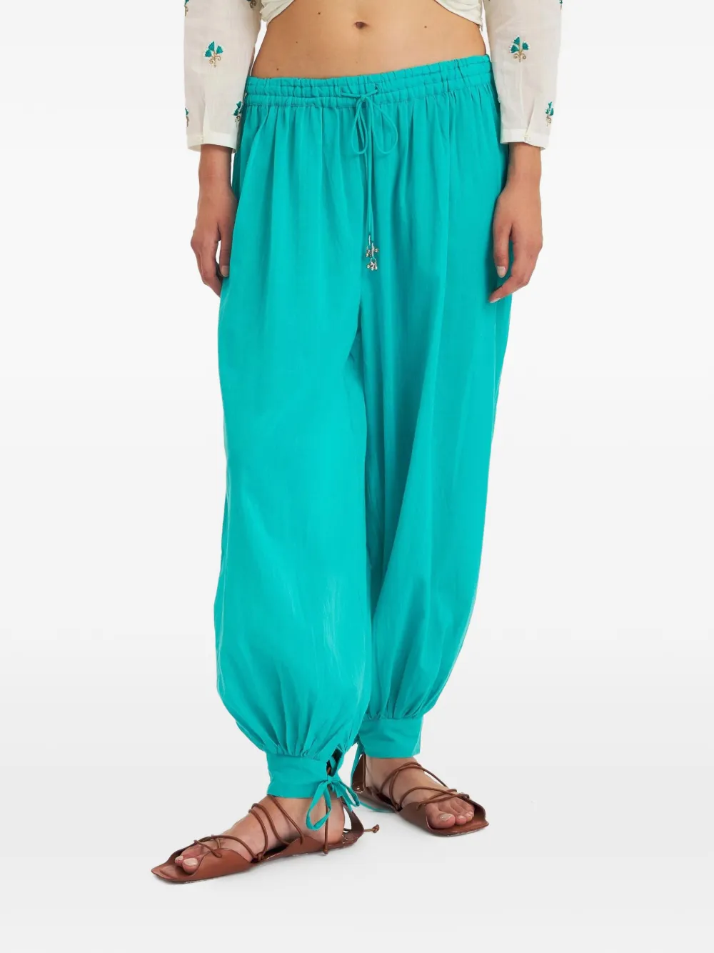 Antik Batik Fruti Sarouel cotton trousers - Blau