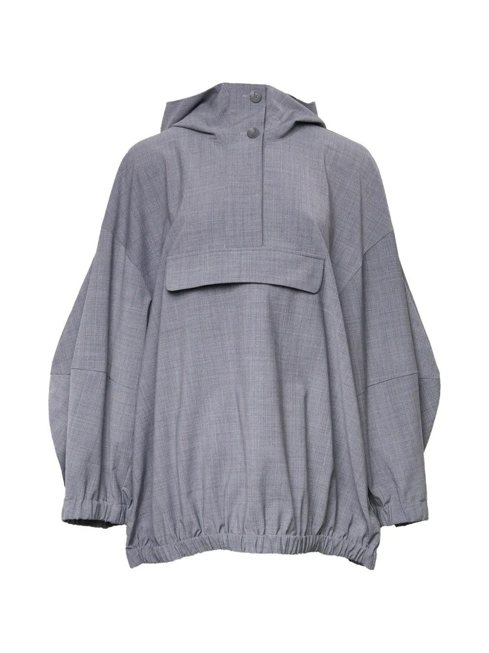 Enföld hooded front-flap jacket - Grigio