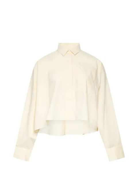 Enföld stepped-hem chest-pocket shirt