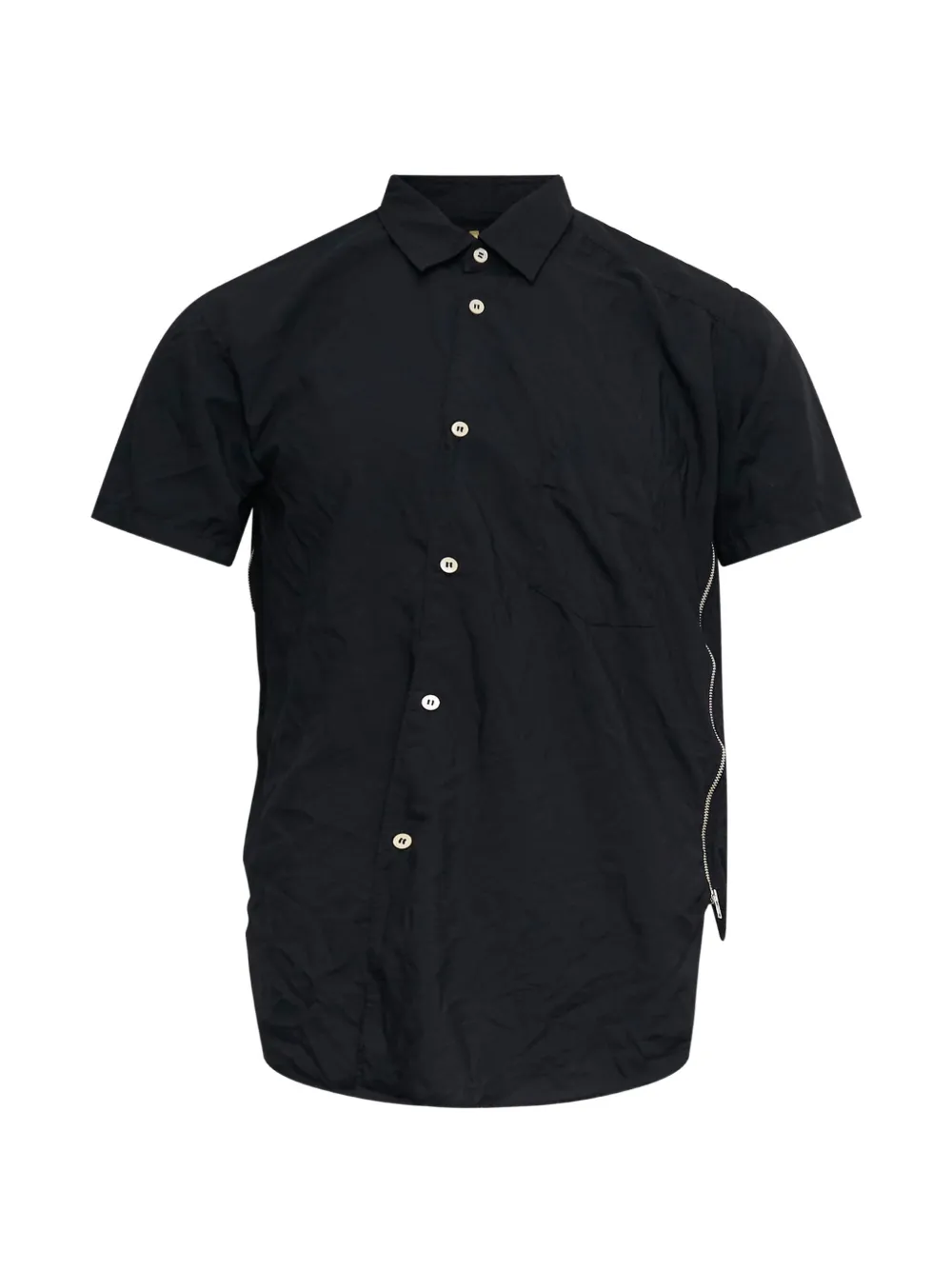Comme Des Garçons Shirt zip-detail short-sleeve shirt - Nero