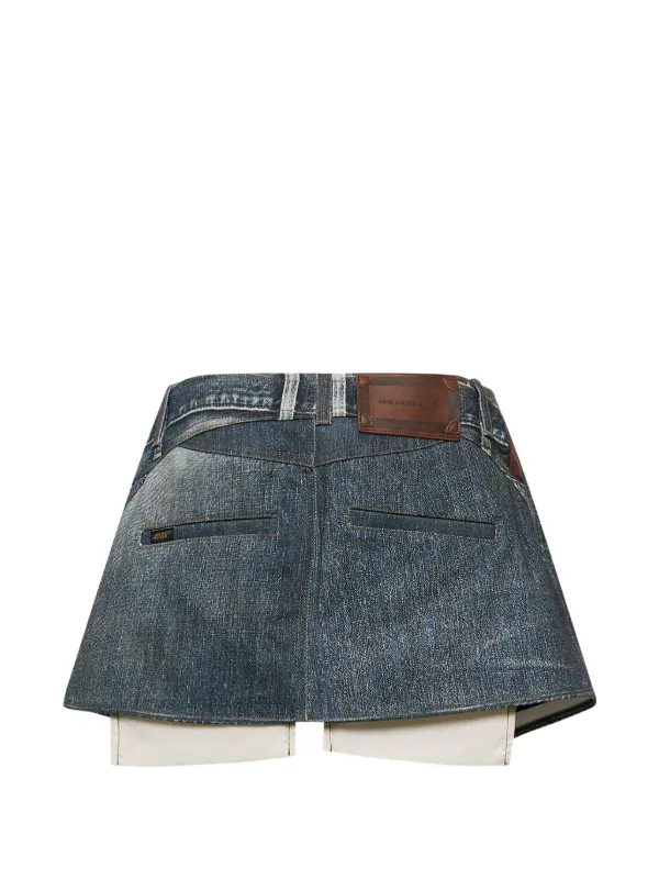 Andersson Bell Upside-Down Printed Wrap Skirt | Blue | FARFETCH OM