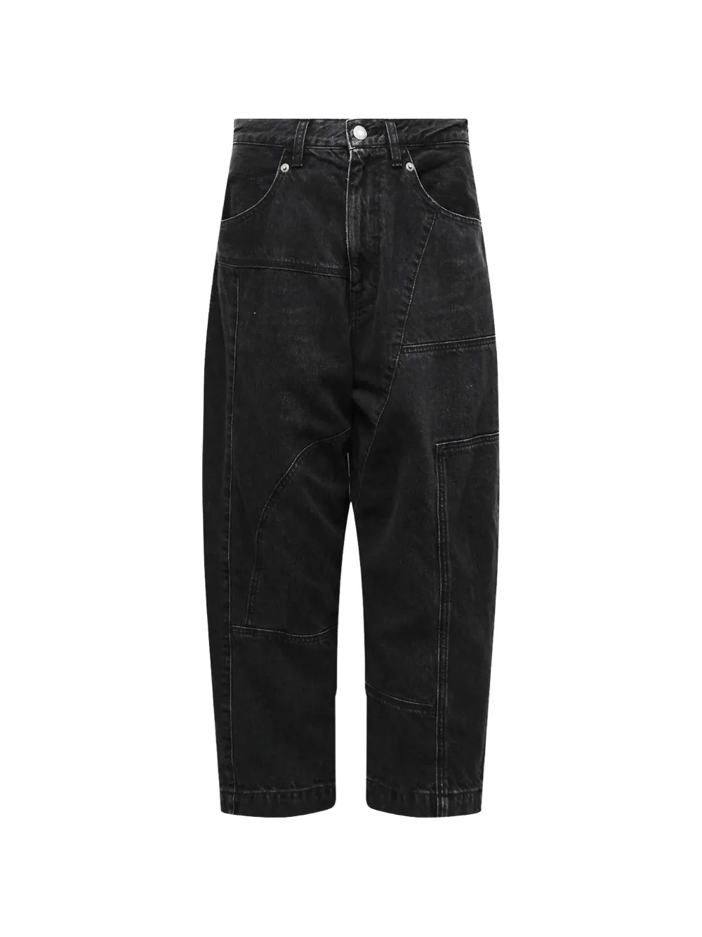 Undercover panelled cropped jeans - Nero