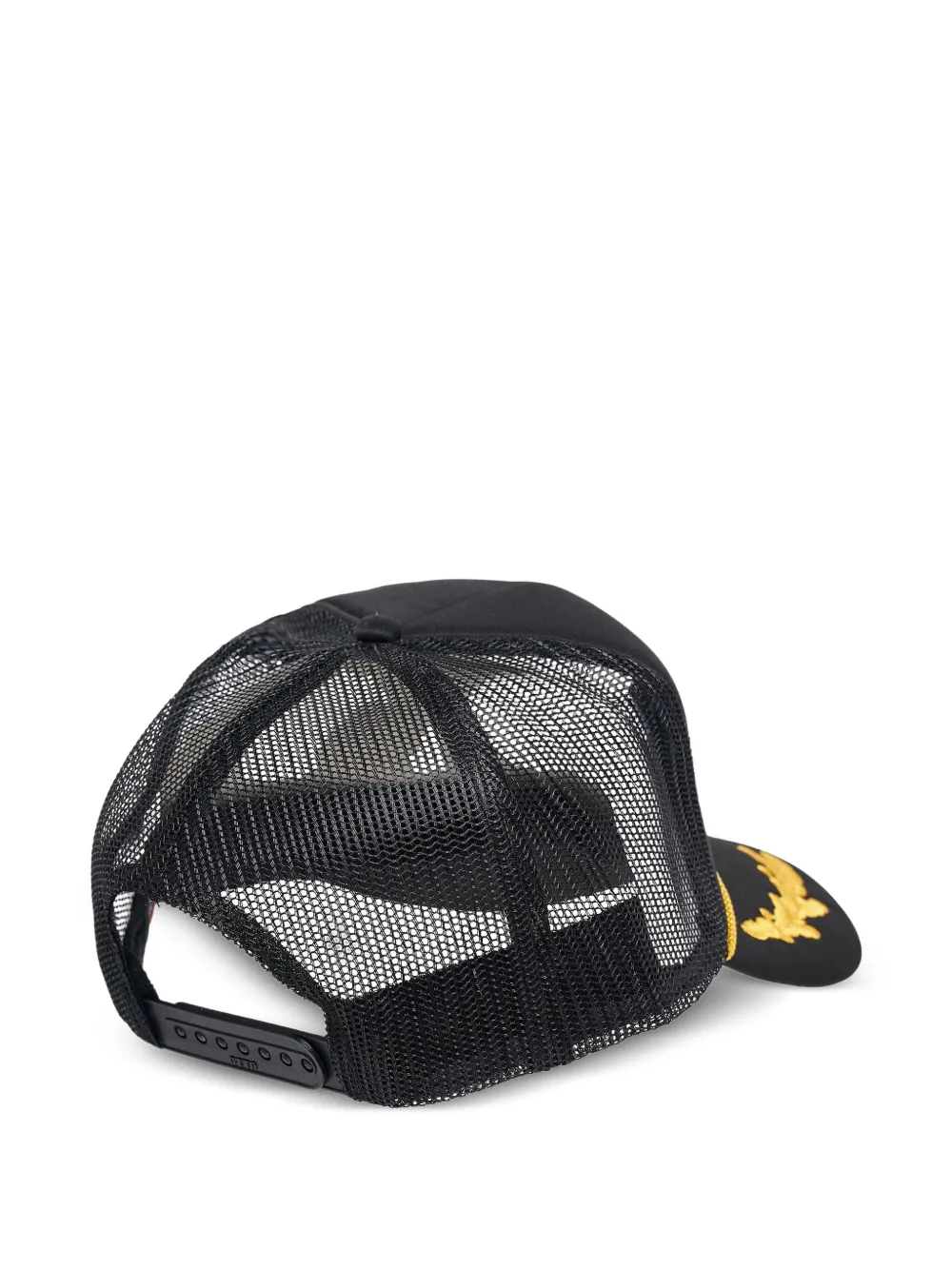 Ashley Williams lettering-print Trucker Hat | Black | FARFETCH JO