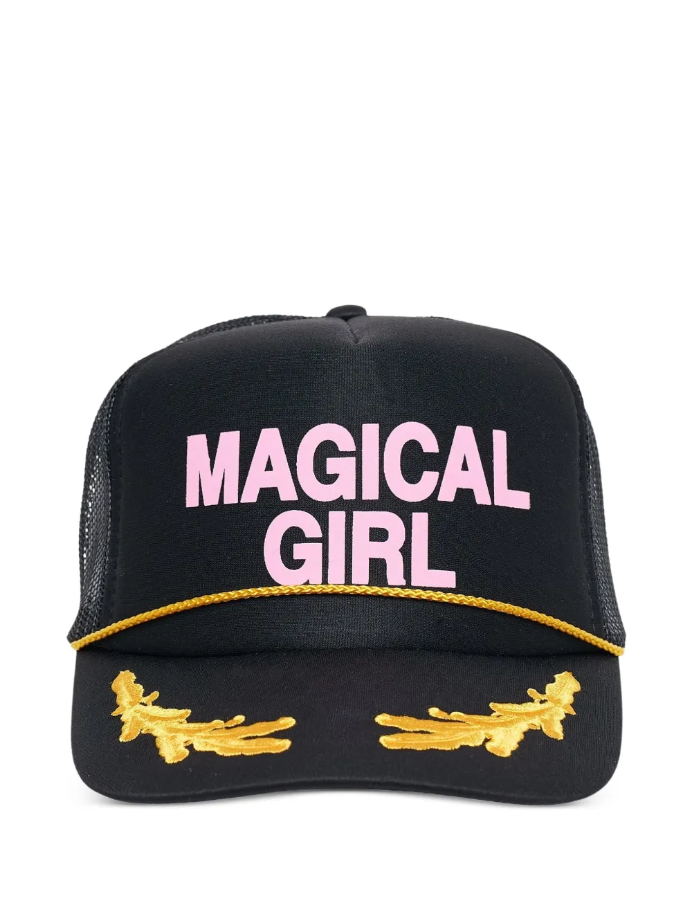 Ashley Williams lettering-print trucker hat - Nero