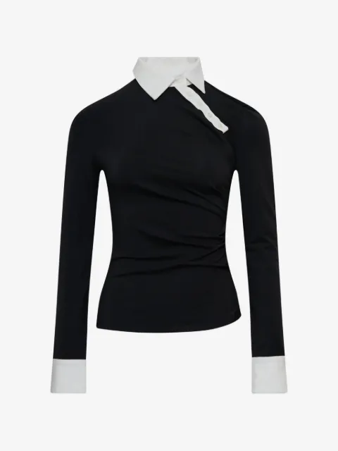 GRACE ELWOOD top con cuello de playera tipo polo