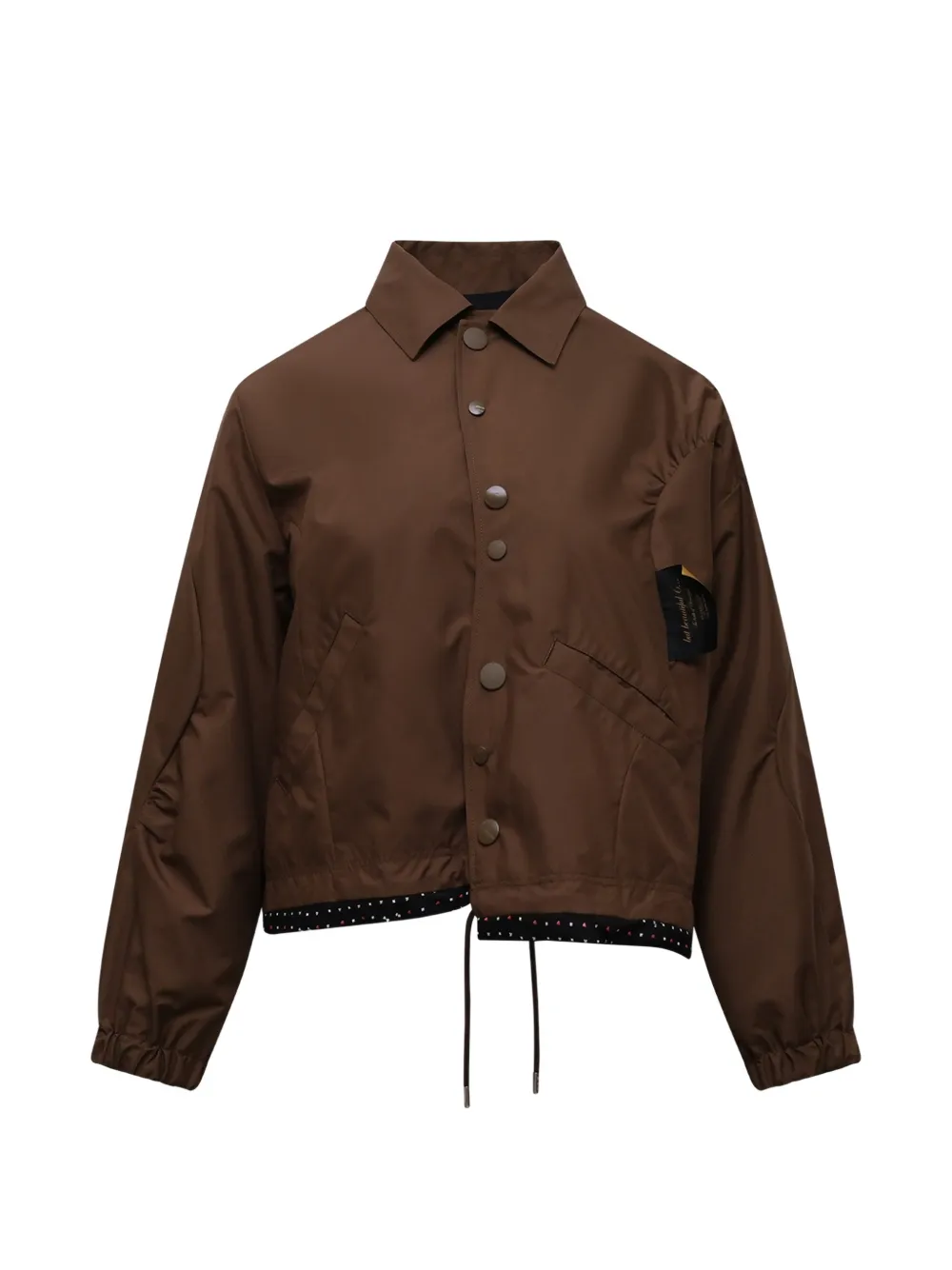 Undercover uneven-hem jacket - Marrone