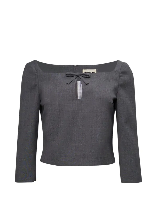 Layered Cropped Blouse