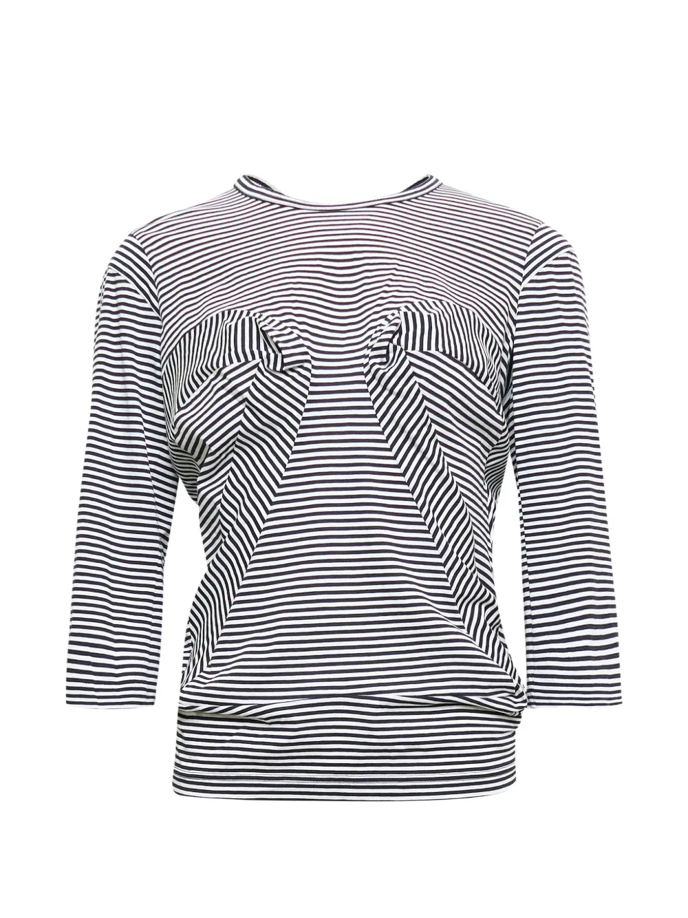 Junya Watanabe striped T-shirt - Blu