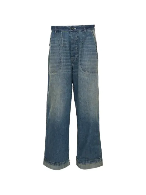 Maison Margiela patch-pocket wide-leg jeans