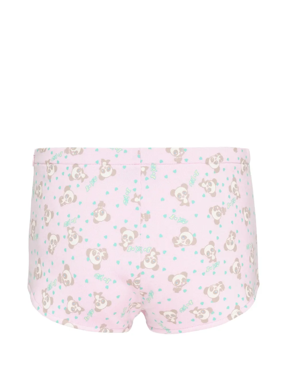 Ashley Williams Serena panda-print Shorts | Pink | FARFETCH GE
