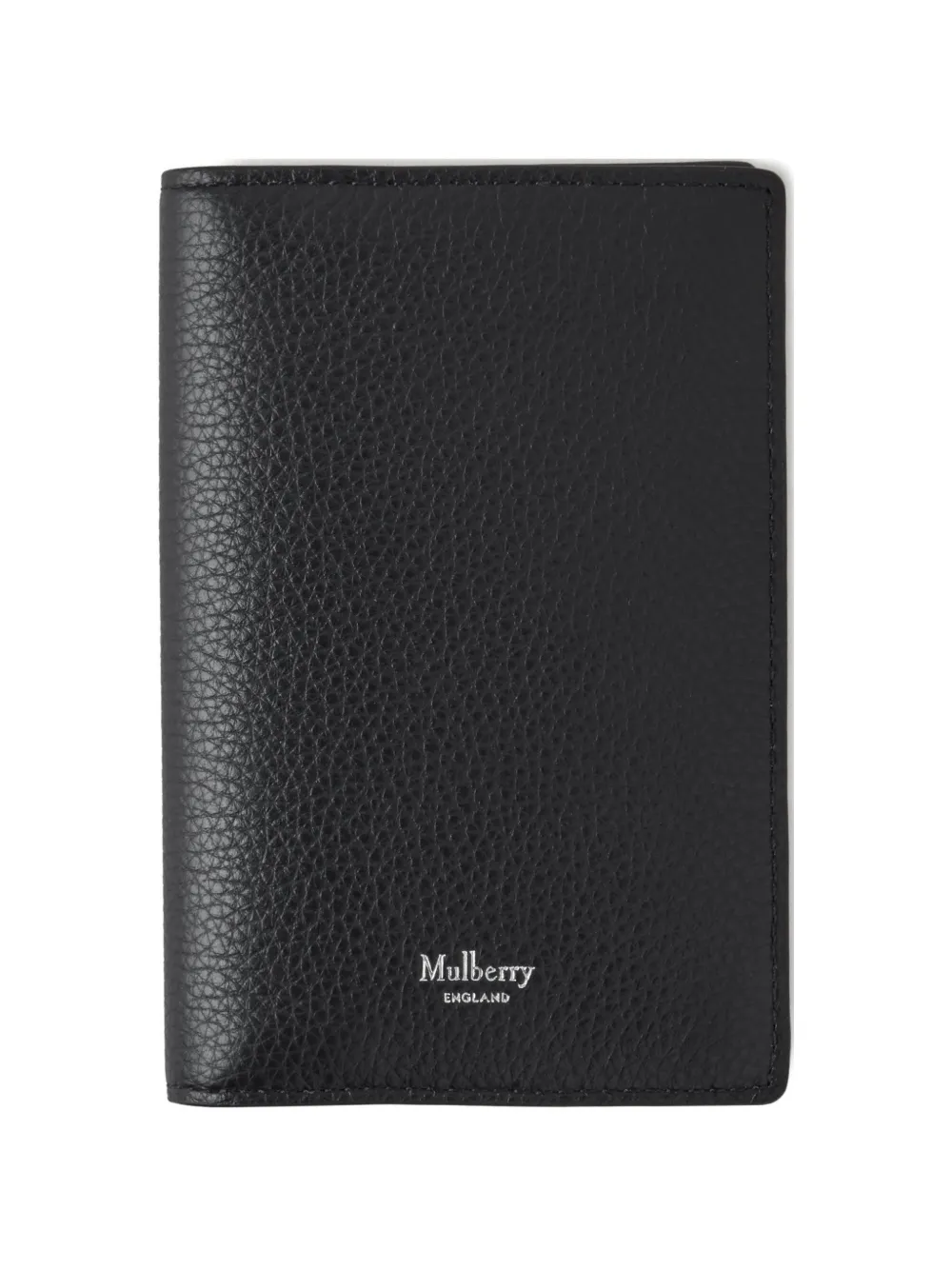 Mulberry logo-print passport cover - Nero