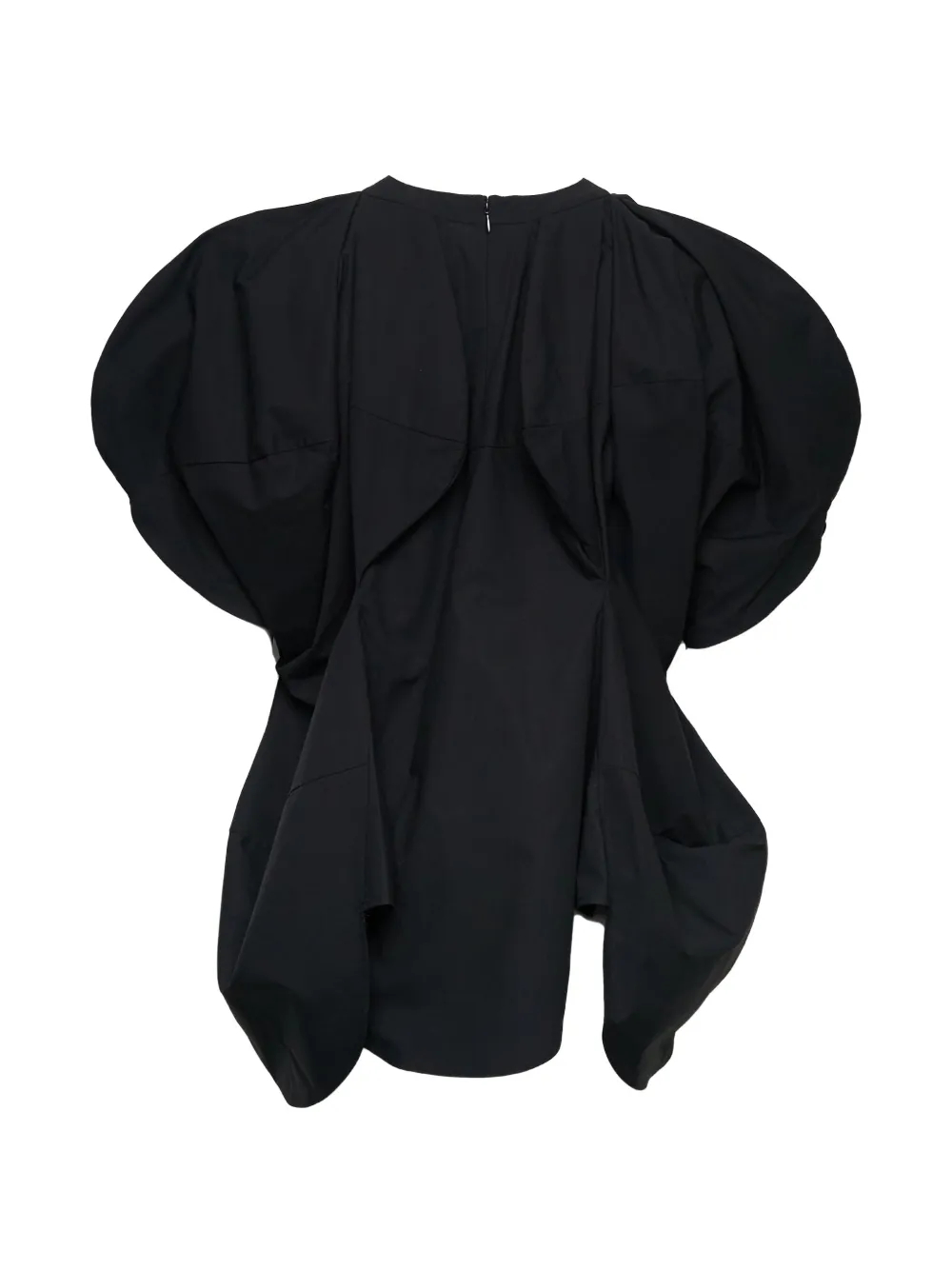  Enföld Top Alien Con Manga Drapeada - Negro 