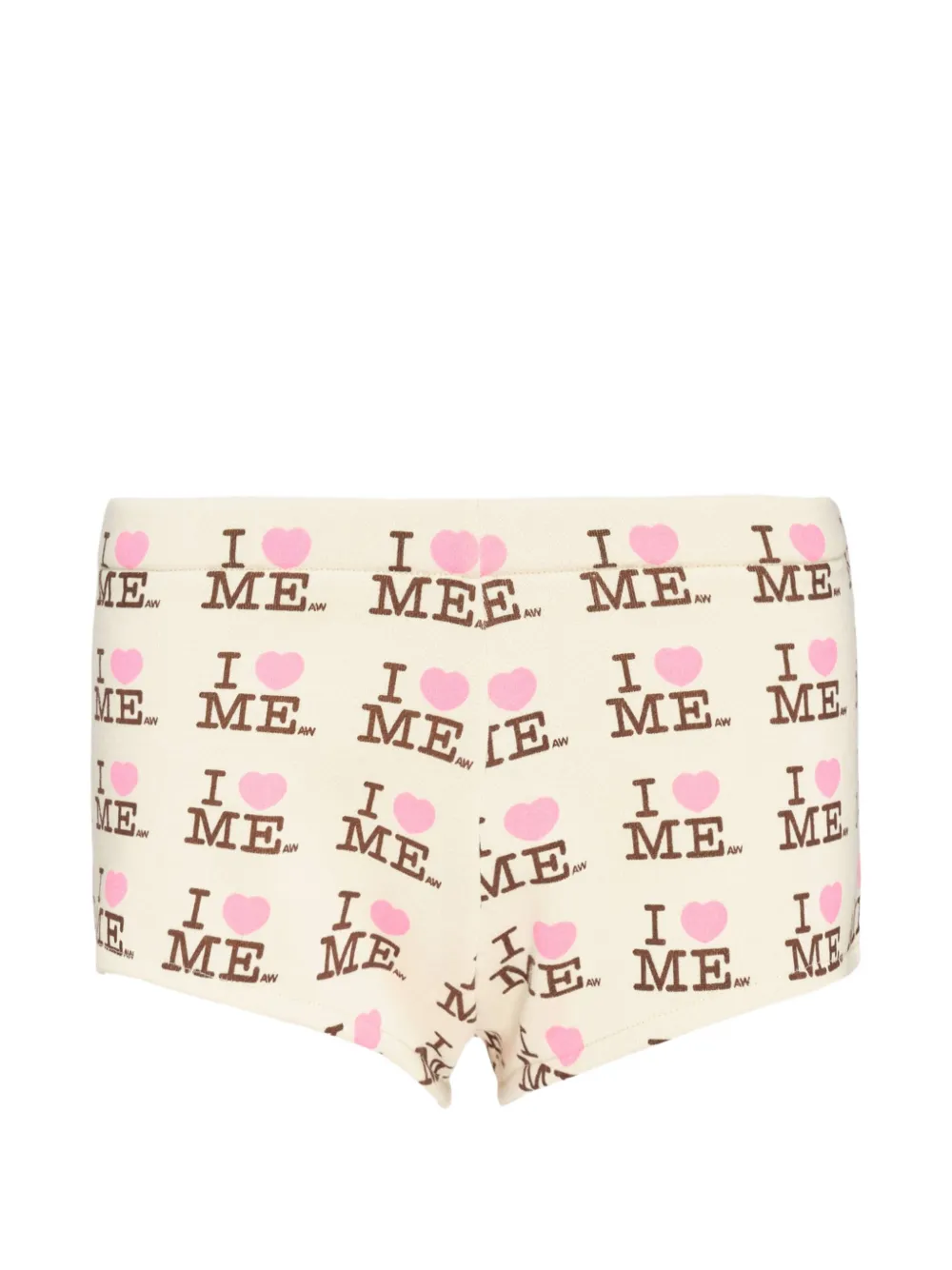 Ashley Williams Serena logo-print shorts - Toni neutri