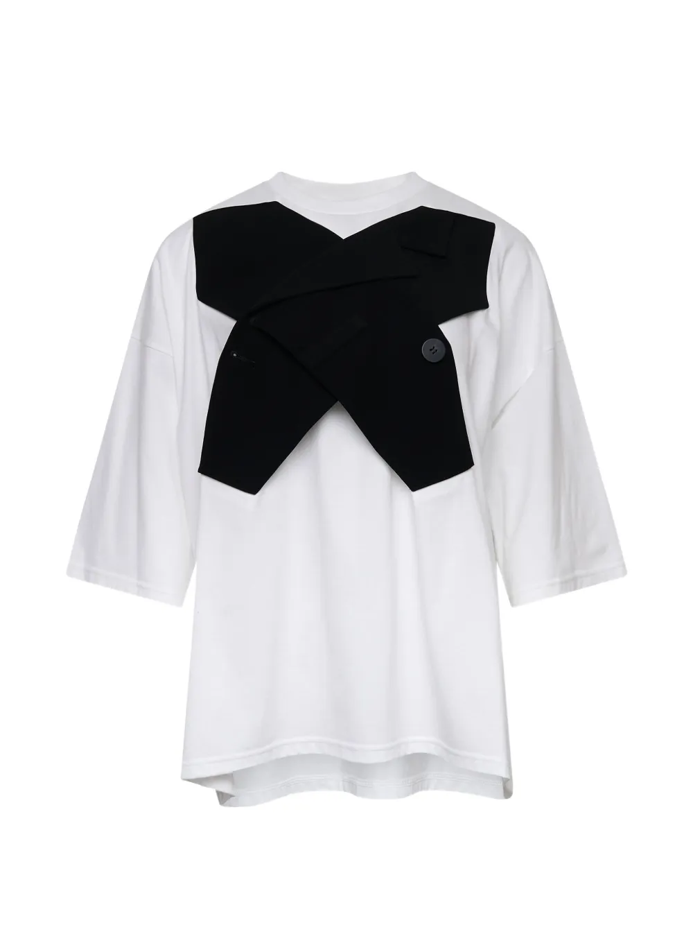 Enföld bow-detail T-shirt - Bianco