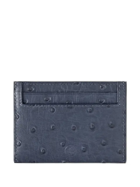 Mulberry ostrich-effect card holder