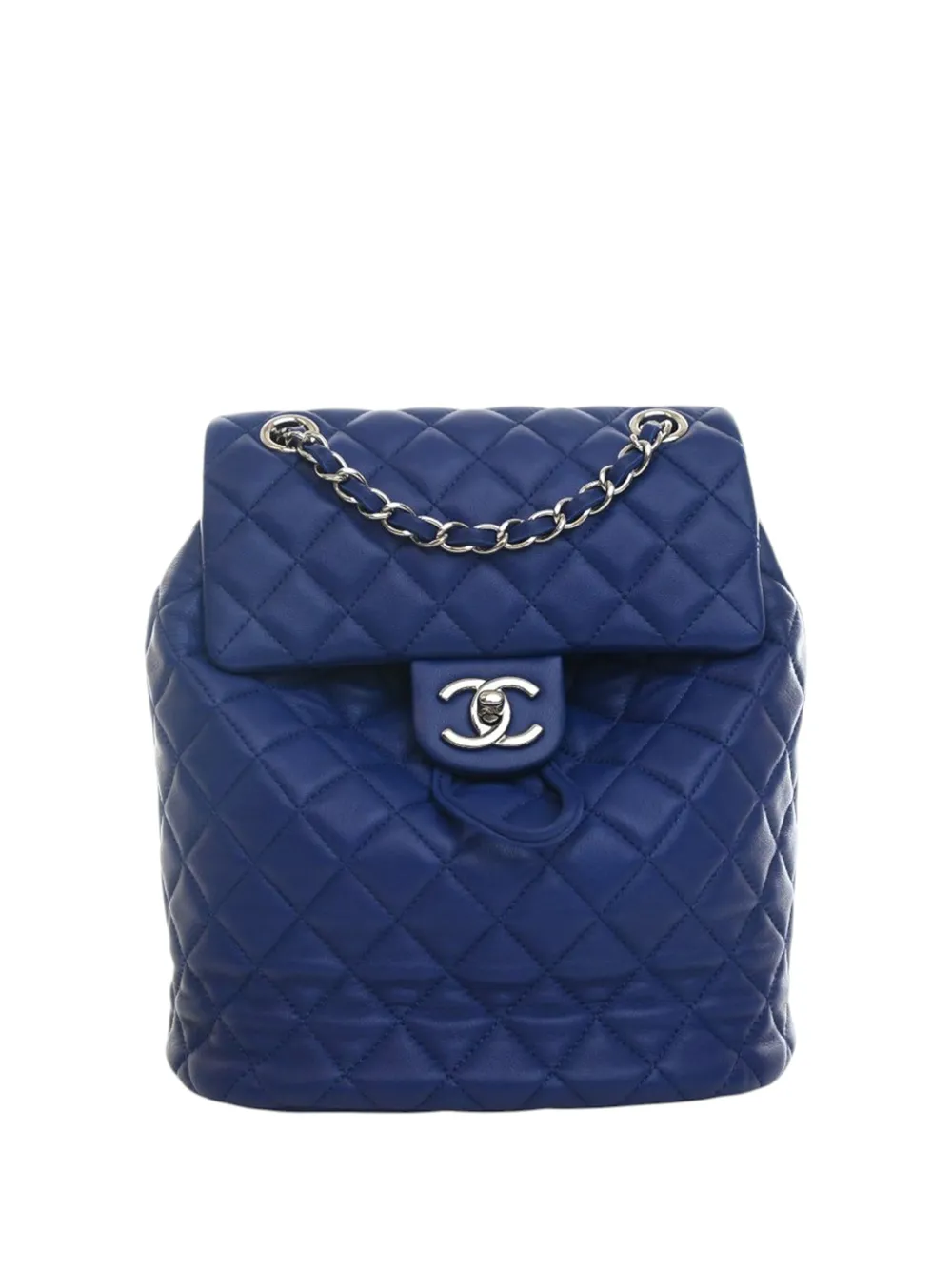 CHANEL Pre-Owned 2016-2017 Small Lambskin Urban Spirit backpack - Blue