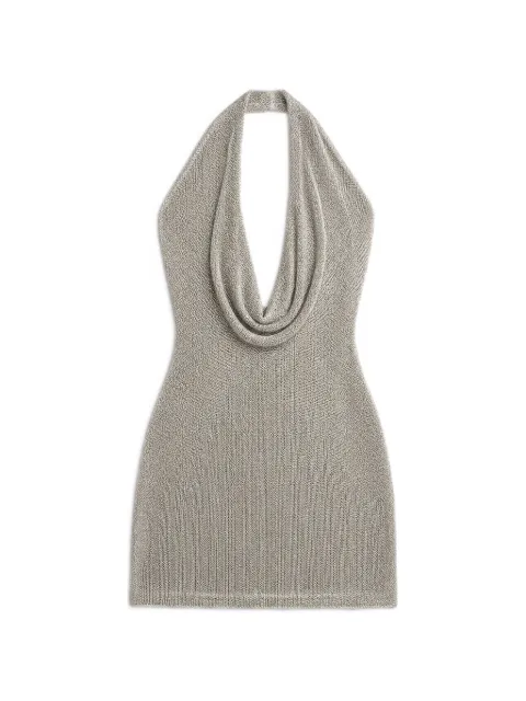 YANGKEHAN cowl-neck halterneck top